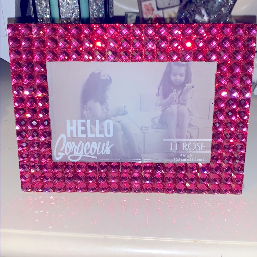 Pink Bedazzled Picture Frame